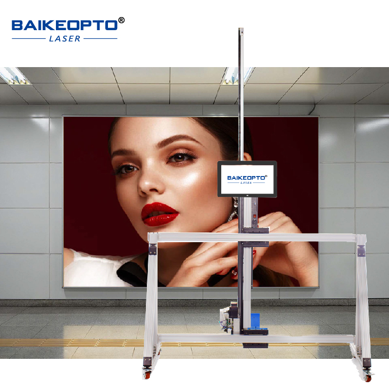 BK-GW256T AI Intelligent Inkjet Wall And Ground Printer CMYK Ink Automatic Painting 3D Wall and Floor Art Printer