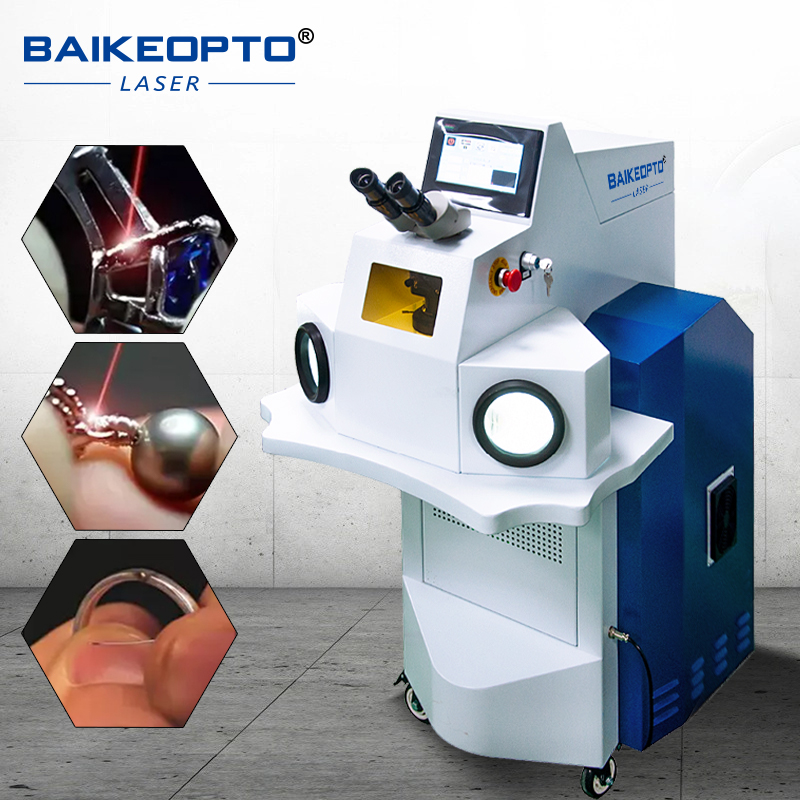 BK-YJW200D 200W High-Efficiency Standing YAG Laser Jewellery Welder Machine for Gold and Silver Repair
