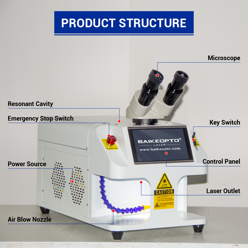 BK-JW100/A 100W Mini User-friendly YAG Laser Jewellery Welding Machine for Goldsmith