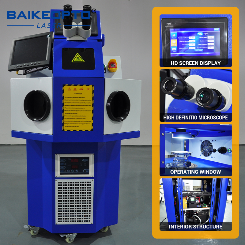 BK-YJW200C 200W Heavy-Duty Standing Jewellery Welder Machine for Gold & Silver