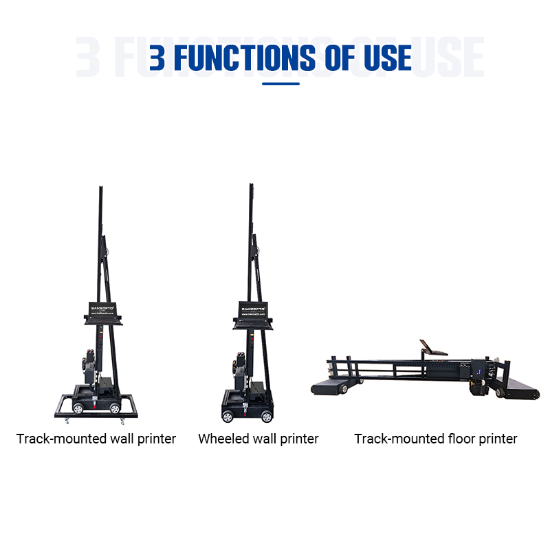 BK-UP200XT 2 in 1 Multi-functional Inkjet Wall and Ground Printer for Efficient Large-Scale Printing Durable Inkjet 2 in 1 Wall and Floor Printer for Long-Term Performance