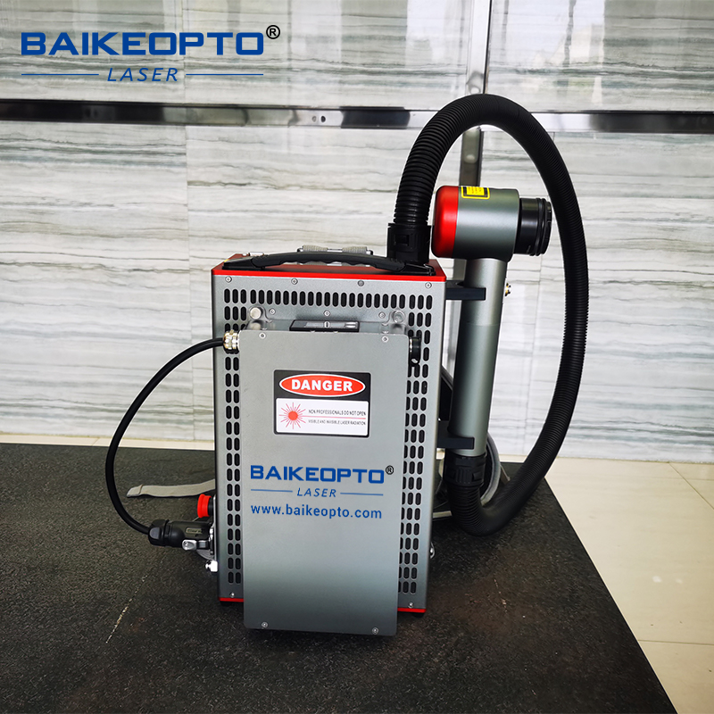 BK-FLC100SC Max 100W Backpack Pulse Laser Cleaners Portable Pulsed Laser Cleaning Devices