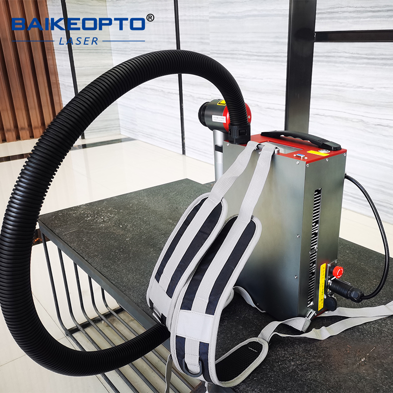 BK-FLC100SC Max 100W Backpack Pulse Laser Cleaners Portable Pulsed Laser Cleaning Devices
