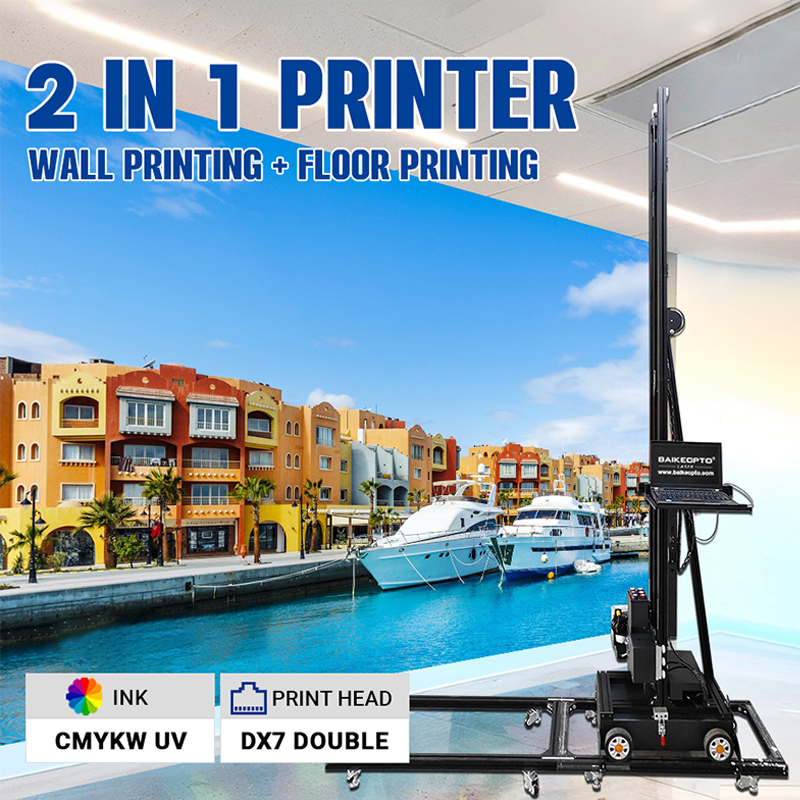 BK-UP1400XT 2-in-1 Inkjet Printer for Wall & Floor Durable Inkjet 2 in 1 Wall and Floor Printer for Long-Term Performance