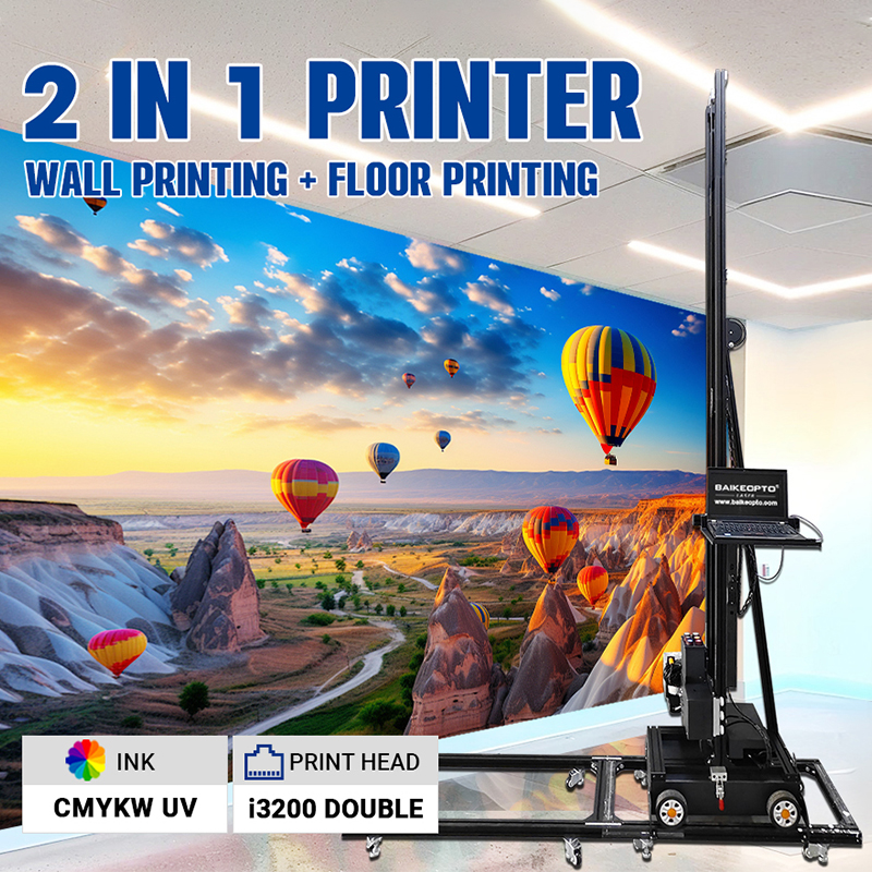 BK-UP3200XT Portable 2-in-1 Inkjet  Wall & Ground Printer Durable Inkjet 2 in 1 Wall and Floor Printer for Long-Term Performance