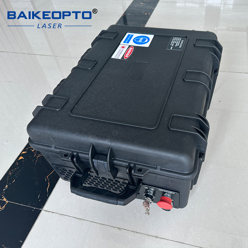 BK-FLC100SL Portable 100W Industrial Pulsed Laser Cleaning Machine for Metal Rust Oil Painting 