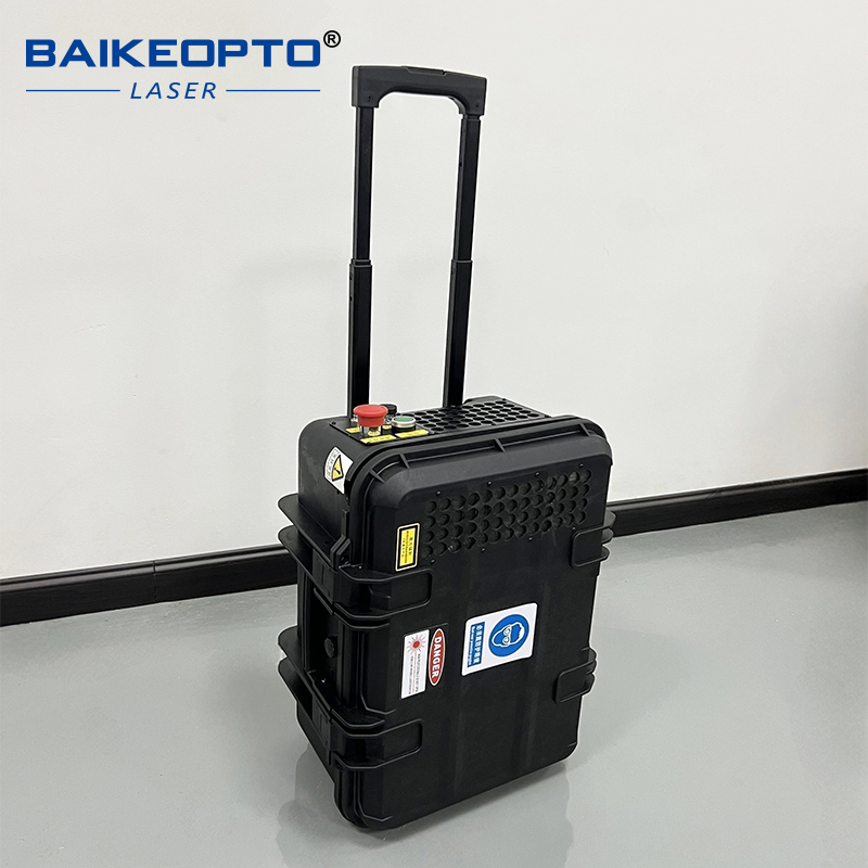 BK-FLC200SX Fast & Efficient Suitcase 200W Industrial Pulsed Laser Cleaning Machine for Metal Rust Oil Painting 