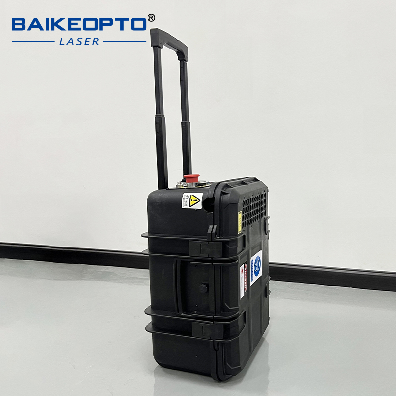 BK-FLC200SX Fast & Efficient Suitcase 200W Industrial Pulsed Laser Cleaning Machine for Metal Rust Oil Painting 