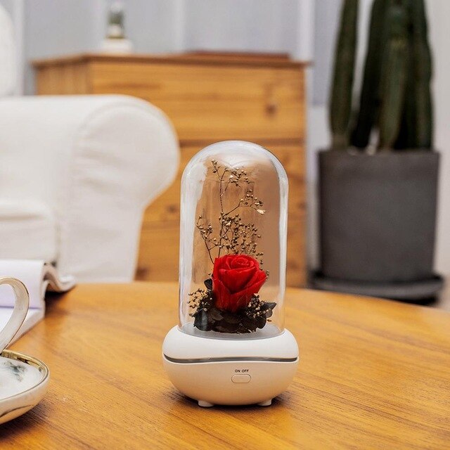 Eternal Flower USB Essential Oil Aromatherapy Machine Mini Home/Car Aromatherapy Home Decor Ornament Perfumed lamp