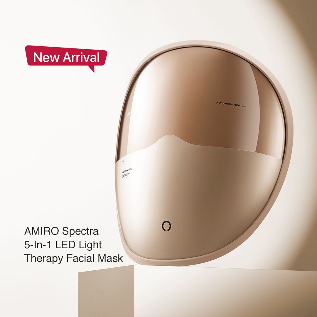 AMIRO Led Light Therapy Facial Skin Care Device Photon Mask-4 lights for Acne Treatment