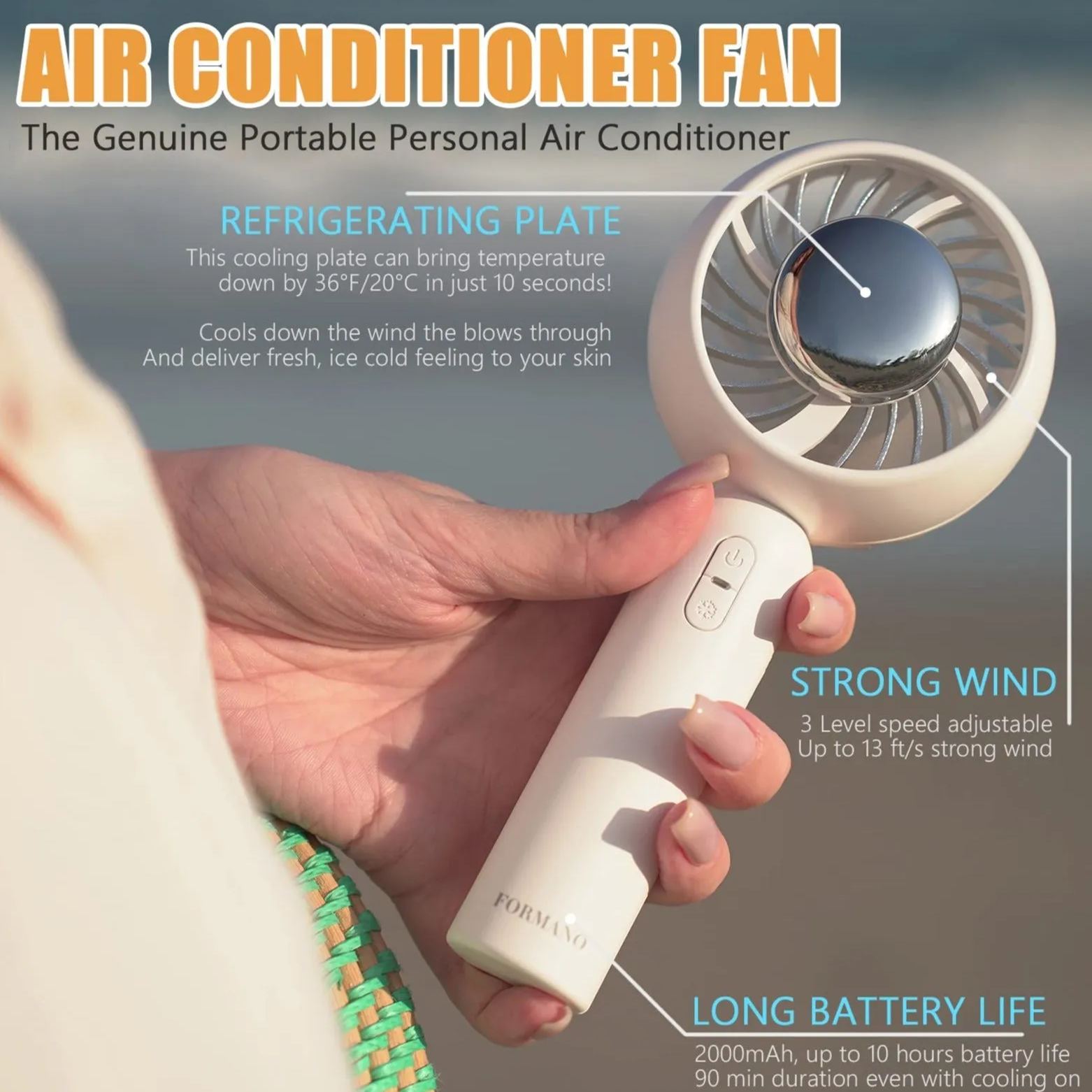 Portable Handheld Cooling Fan