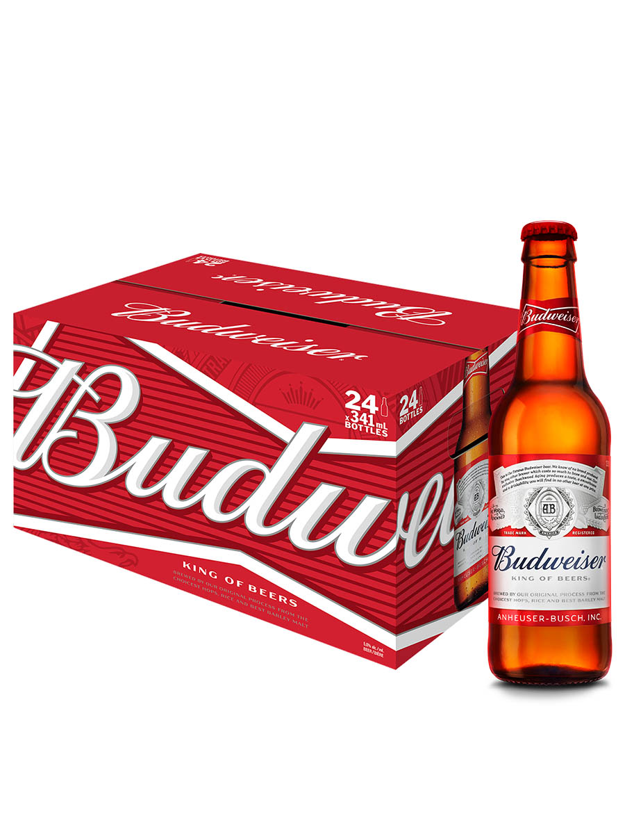 Budweiser Lager Beer Bottle 330ml 