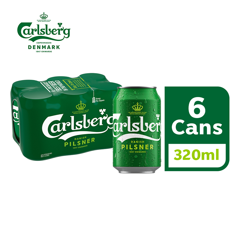 Carlsberg Danish Pilsner Beer Can 320ml