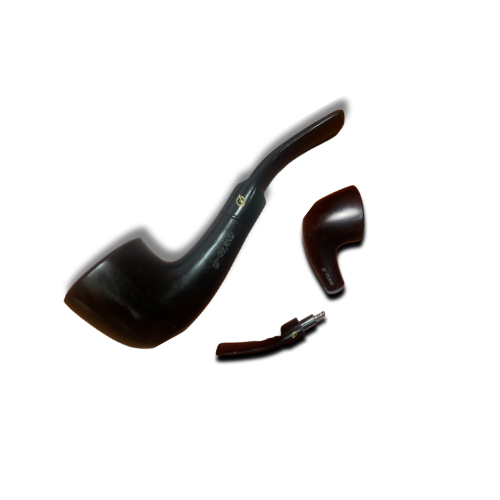 D-Brand Ebony 515 Dark Brown Tobacco Pipe (Vietnam) 