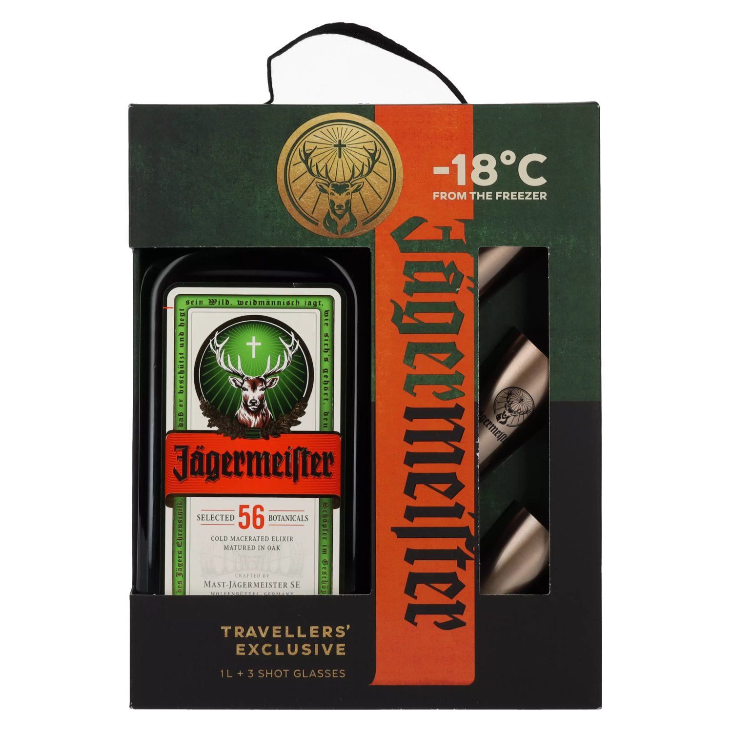 JÄGERMEISTER EXCLUSIVE GIFT SET (3 Metal Shot Cups)