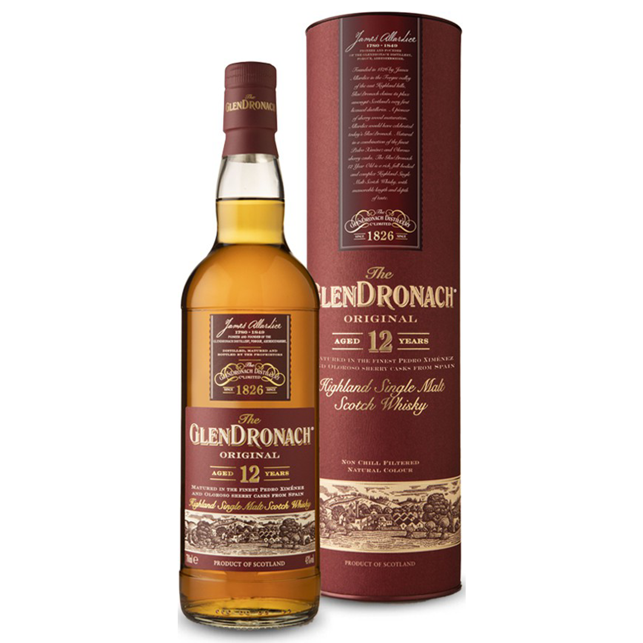 Glendronach 12 Original Highland Single Malt Scotch Whisky 70cl