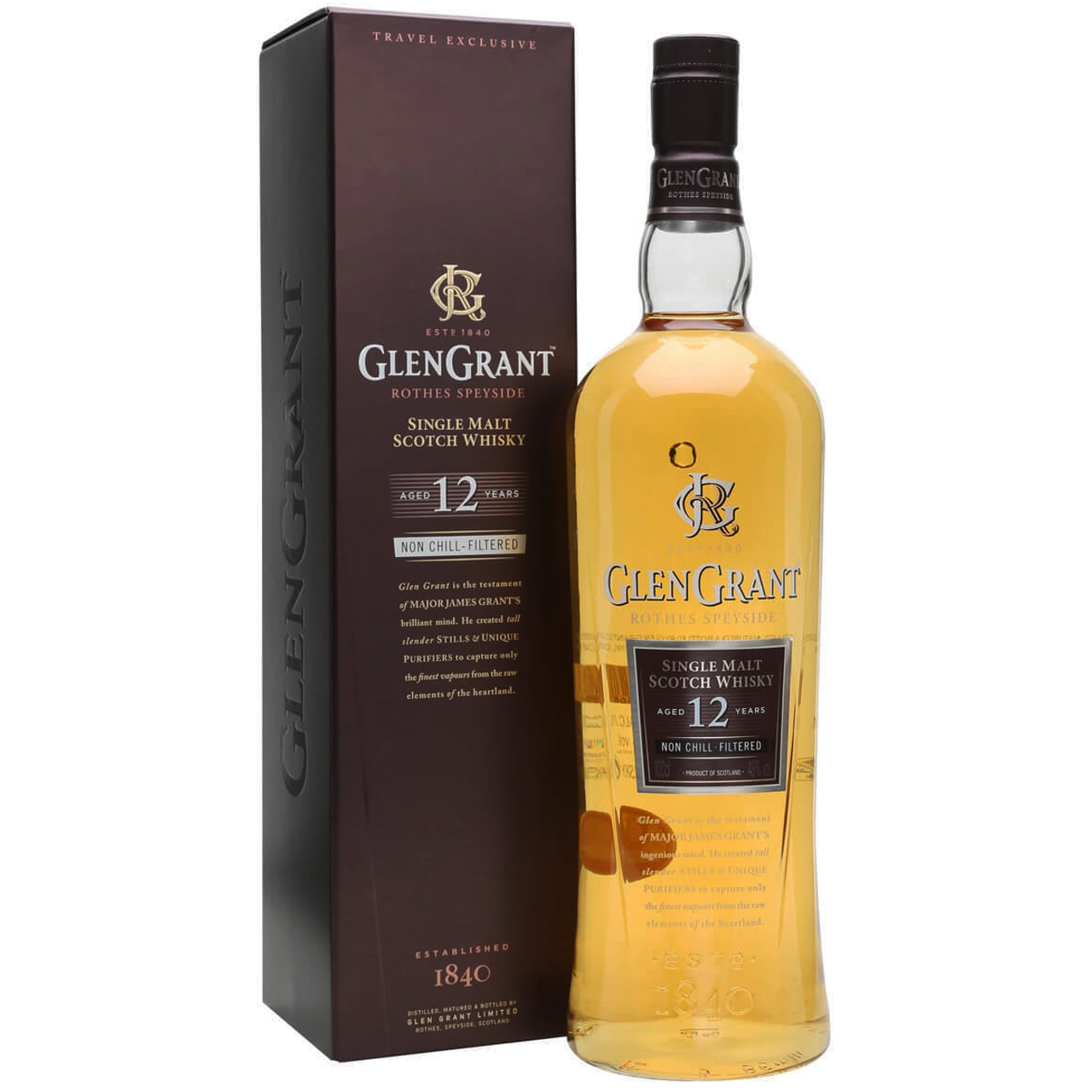 Glen Grant 12 Speyside Single Malt Scotch Whisky 75cl