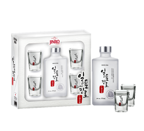 Jinro IPLoom Set 375ml (Free 4 Soju Glass) 