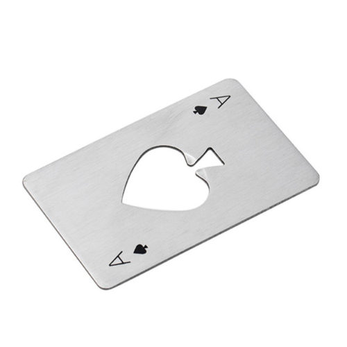 Ace of Spades Credit Card Bottle Opener