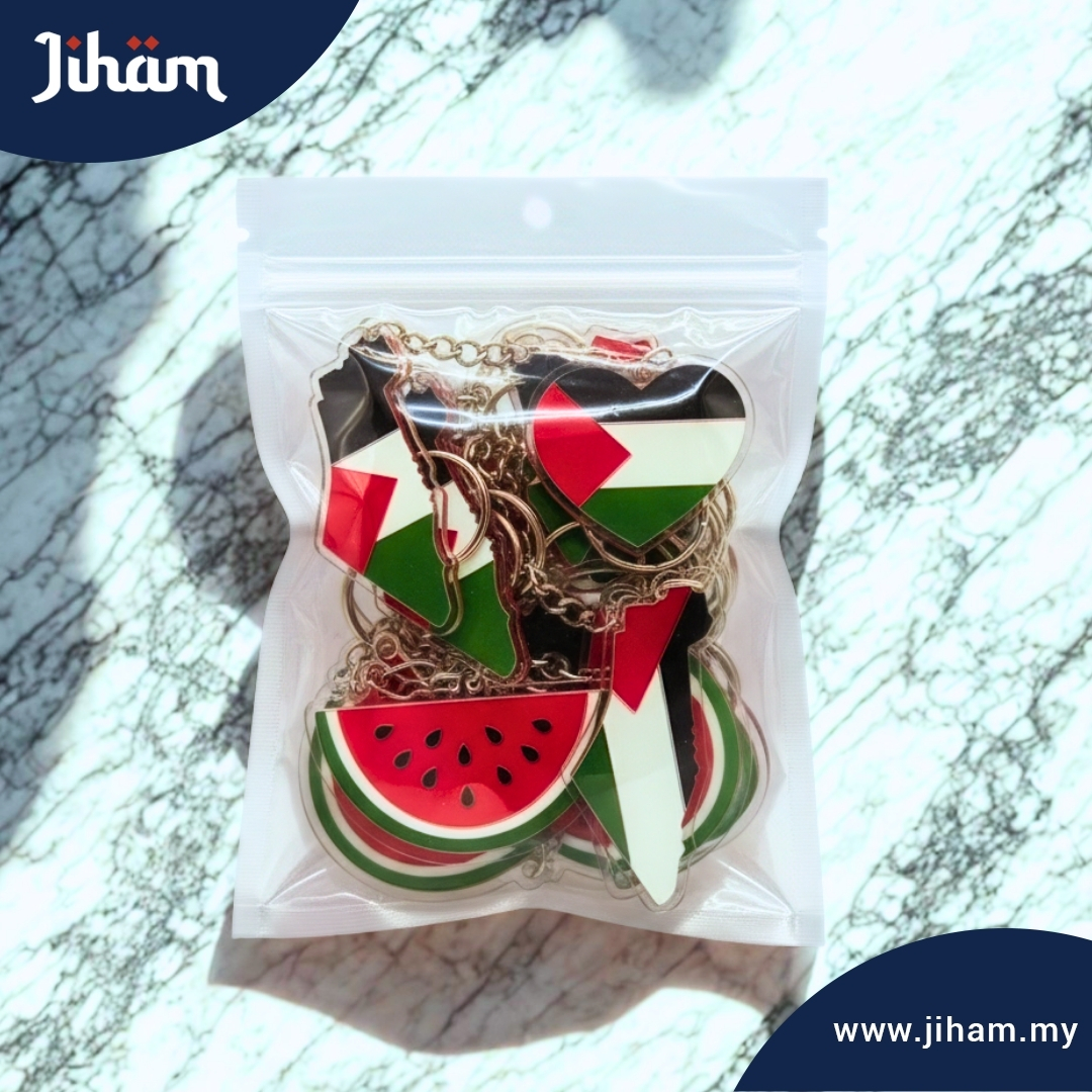 JIHAM Keychain Gaza Pack – Solidarity Edition
