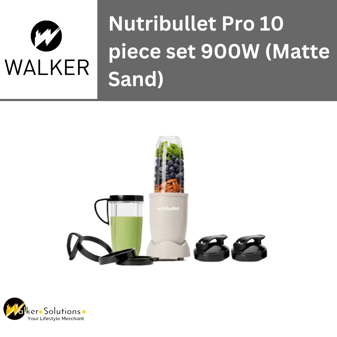 Nutribullet Pro 10 piece set 900W (Matte Sand) - NB910MASN
