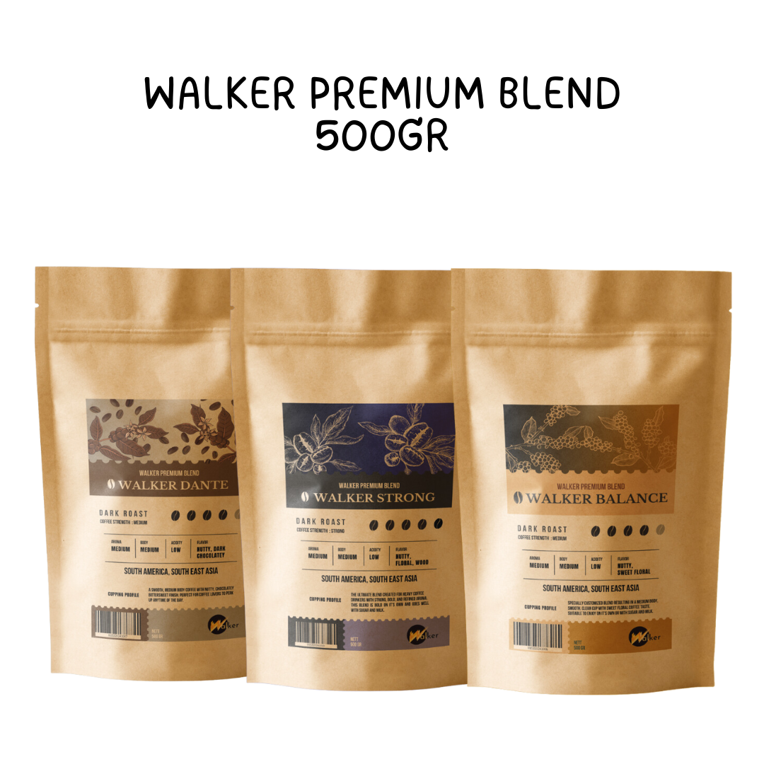 Walker Premium Blend Balance Coffee Beans - 200g / 500g