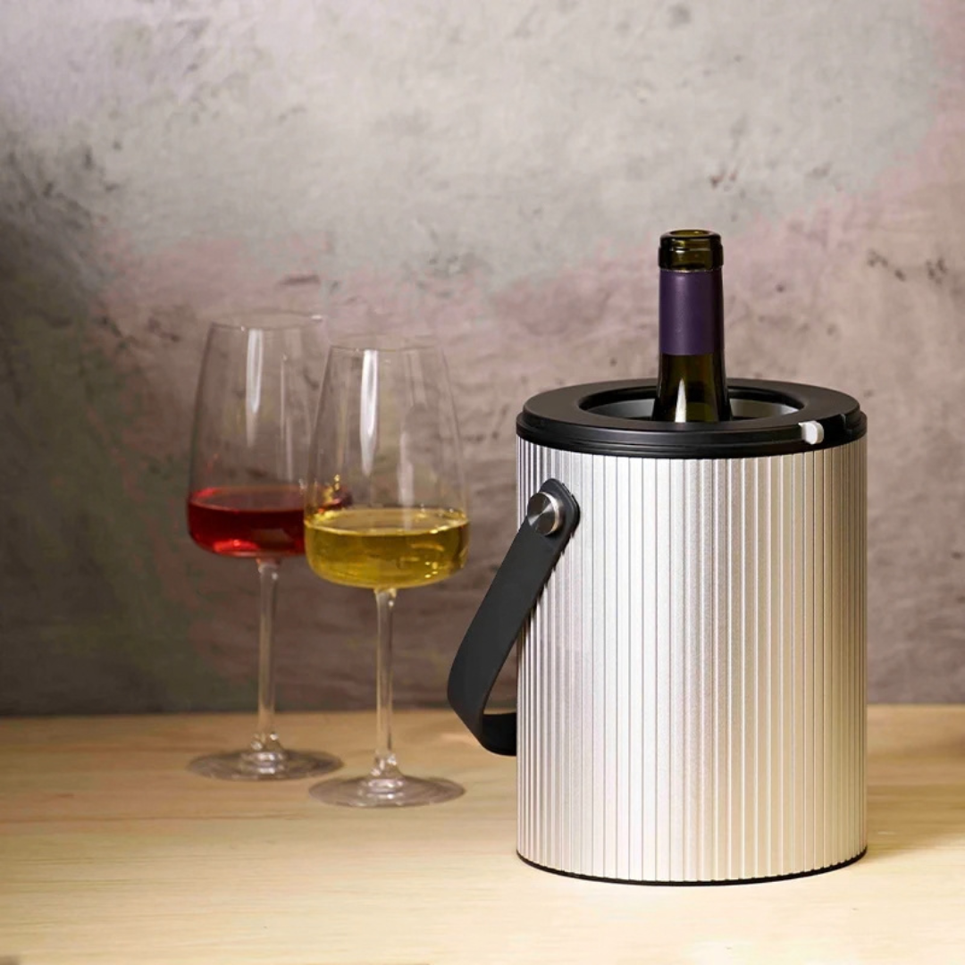 Vivant Wine Lyra Silver Multi-Fit™ Bottle Chiller