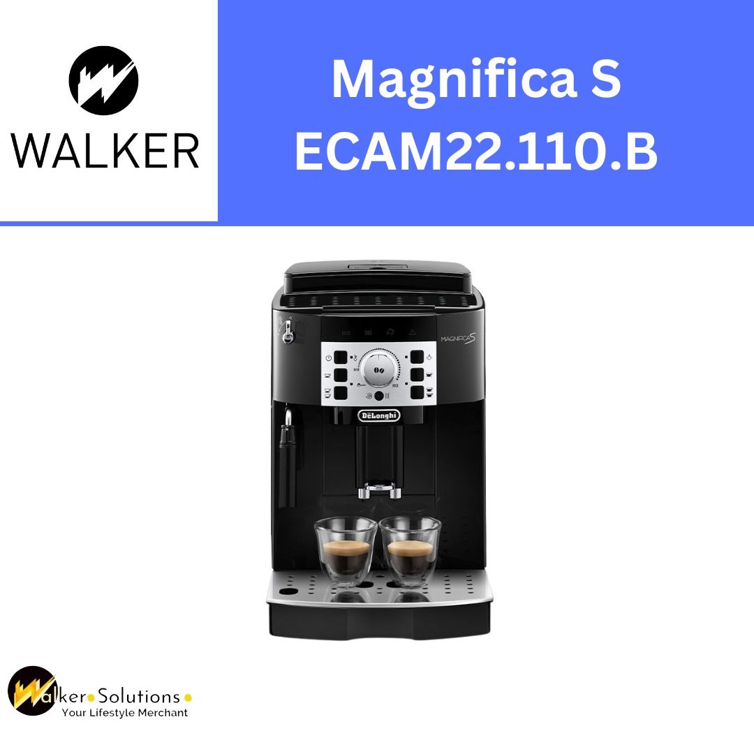 [FREE SET UP + DEMO] Delonghi Magnifica S Black ECAM22.110.B - Fully Automatic Coffee Machines