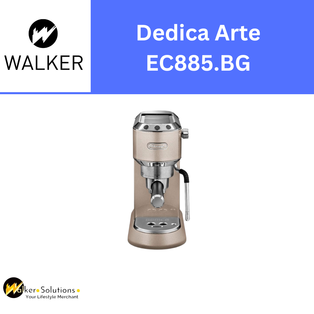Delonghi Dedica Arte Beige - Pump Espresso Coffee Machines - COFFEE - EC885.BG