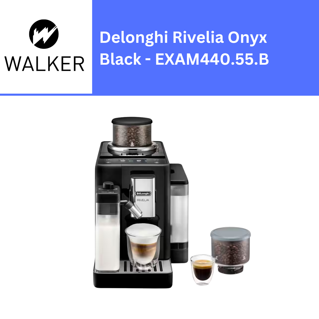 Delonghi Rivelia Onyx Black Automatic Coffee Machine - EXAM440.55.B