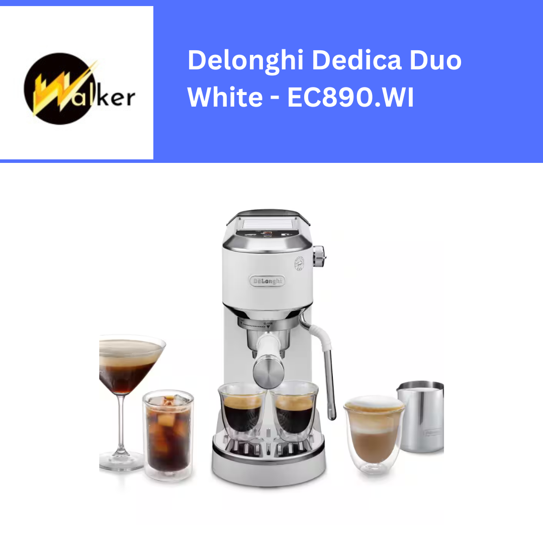 Delonghi Dedica Duo White Coffee Machine Manual - EC890.WI