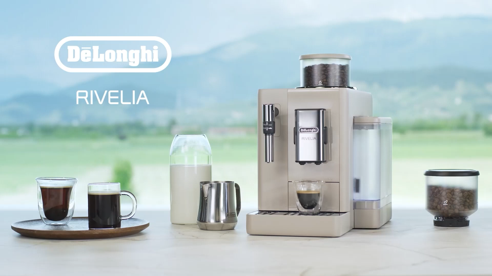 Delonghi Rivelia Sand Beige AUTOMATIC COFFEE MAKERS  - EXAM440.55.BG 