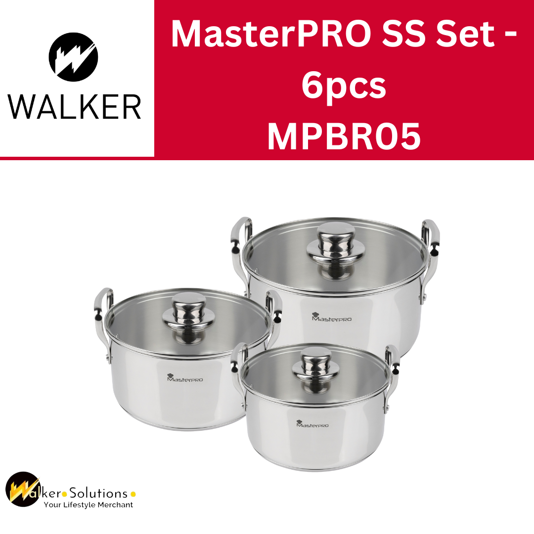 MasterPRO stainless steel cookware set 6 pieces - Smart - BGMP-2145 - MPBR05
