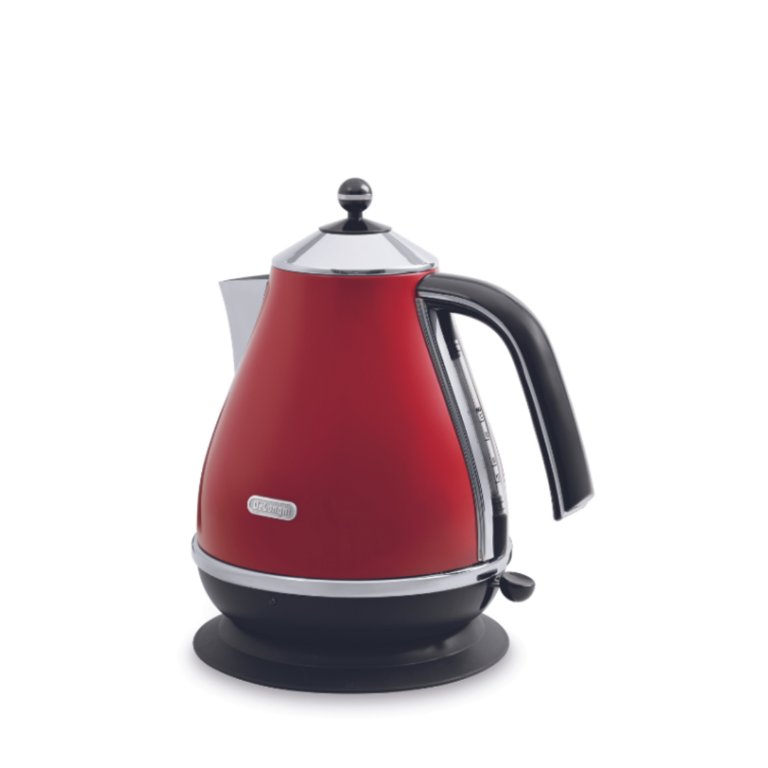 Delonghi Icona Red Kettle 1.7L - Kettles - HOME & KITCHEN - KBO2001.R