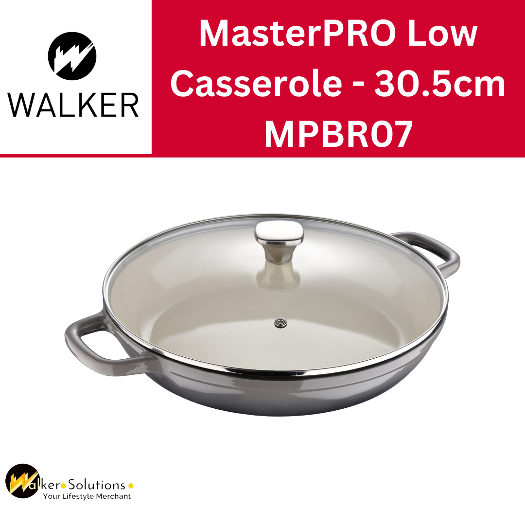 MasterPRO Low Casserole with Lid Cast Iron 30.5 cm - Unique - BGMP-3832