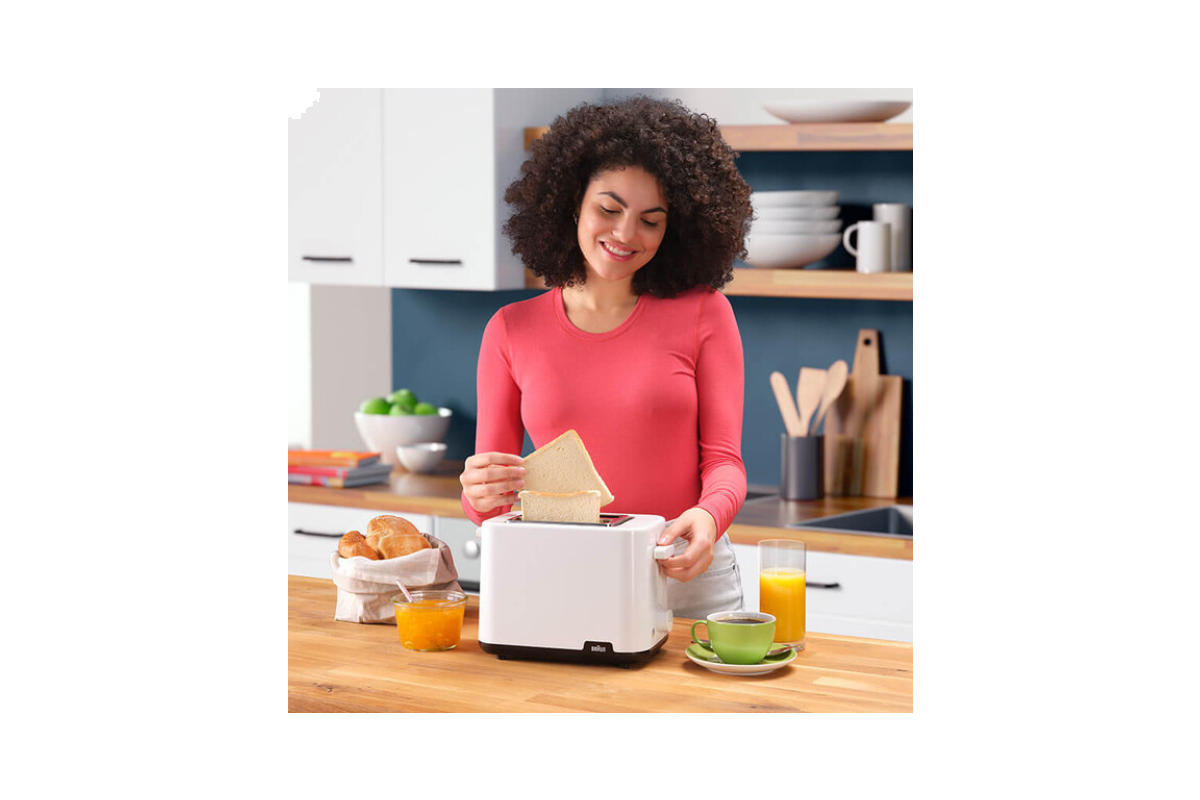 Braun Breakfast1 Toaster in White - Toasters - Breakfast HT1010WH