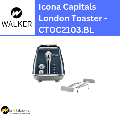 Delonghi Icona Capitals London Blue - Toasters - HOME & KITCHEN CTOC2103.BL