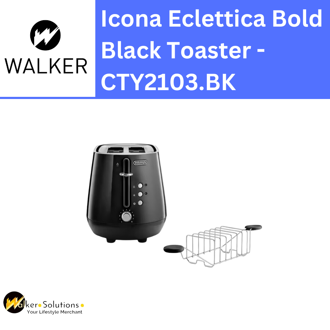 Delonghi Eclettica Toaster Black CTY2103.BK - Toasters - HOME & KITCHEN