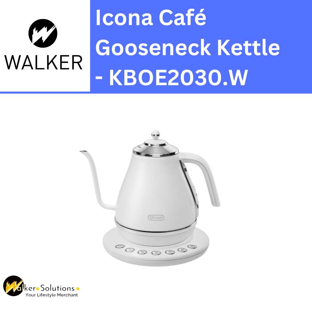 Delonghi Icona Café Gooseneck Kettle  Kettles KBOE2030.W