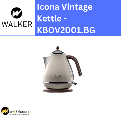 Delonghi Icona Vintage Pastel Cream Kettle 1.7L - Kettles - HOME & KITCHEN - KBOV2001.BG