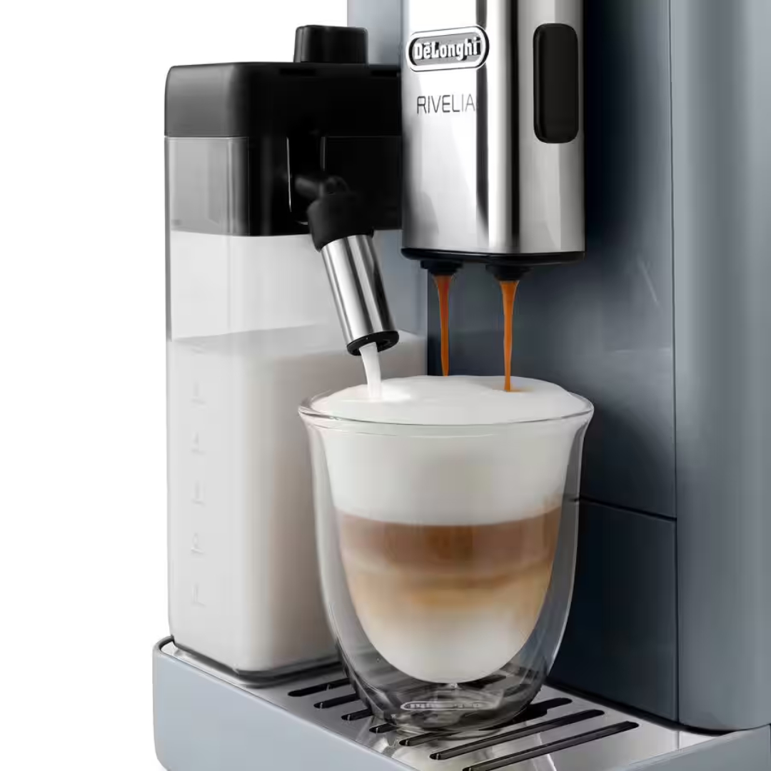 Delonghi Rivelia Pebble Grey Automatic Coffee Machine - EXAM440.55.G