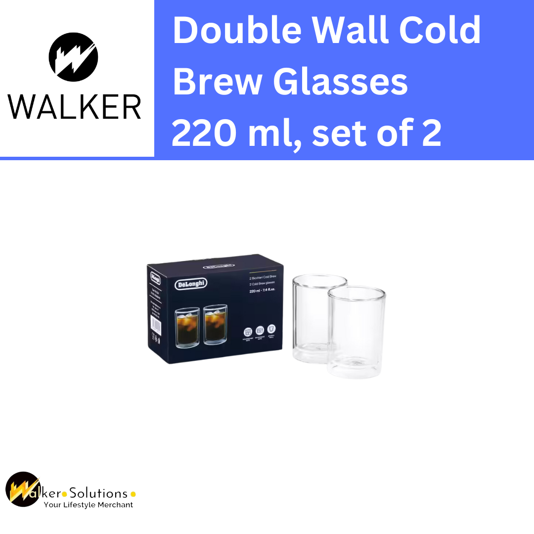 Delonghi Cold Brew Glasses Set of 2 220ml - All Coffee Machine Accessories - COFFEE - DLSC324