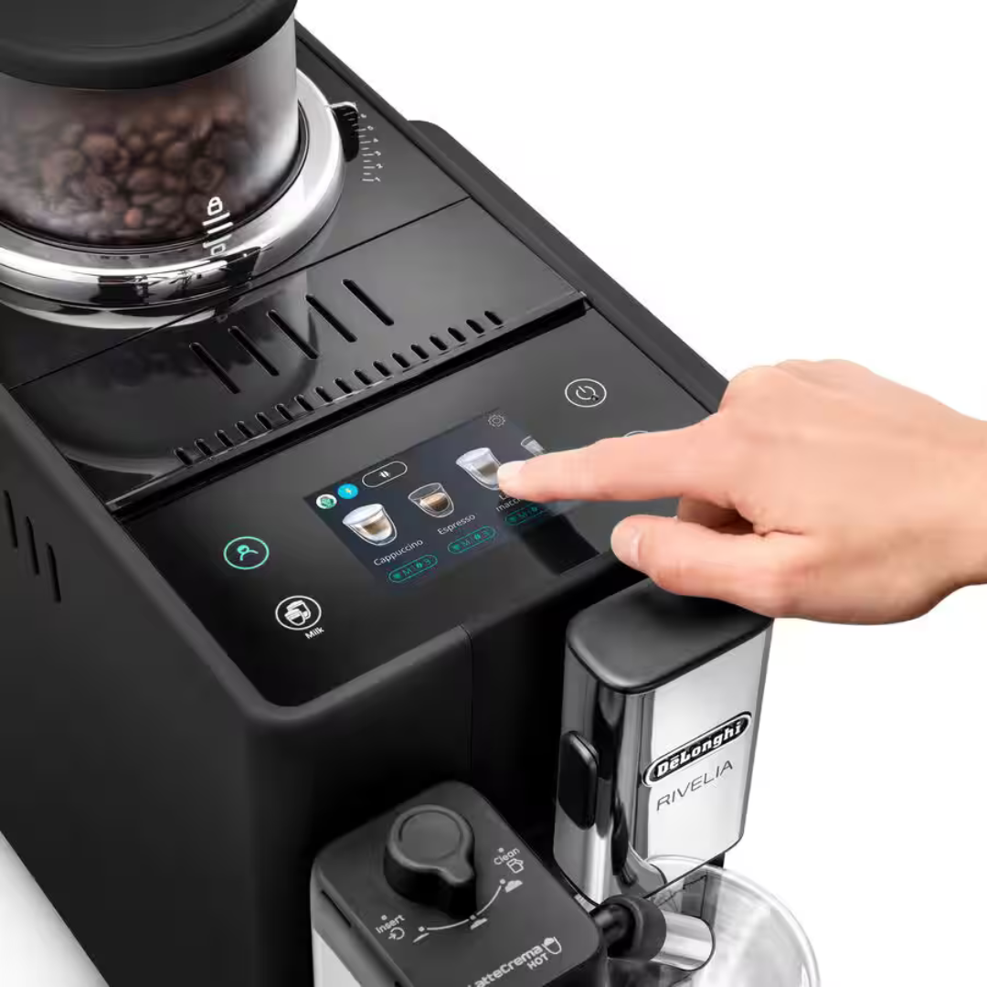 Delonghi Rivelia Onyx Black Automatic Coffee Machine - EXAM440.55.B
