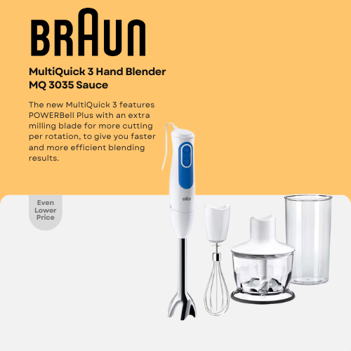 Braun MultiQuick 3 Hand blender Sauce - Hand blenders - Food Preparation