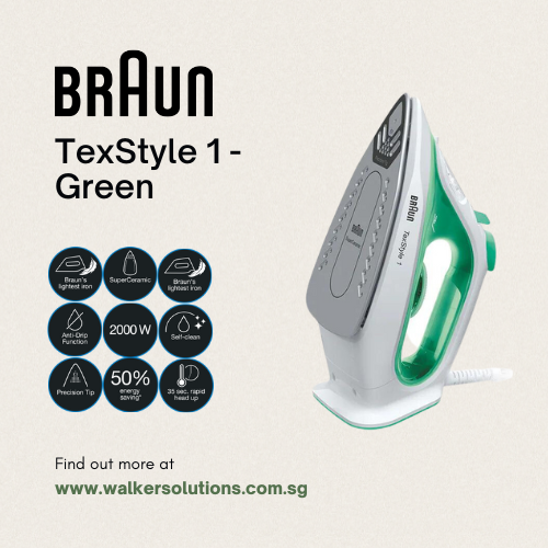 BRAUN TexStyle 1 Irons - Green