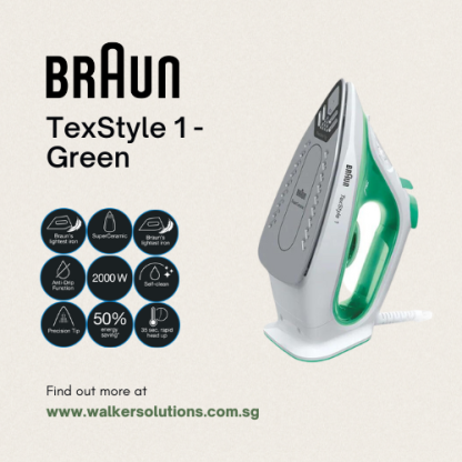 BRAUN TexStyle 1 Irons - Green