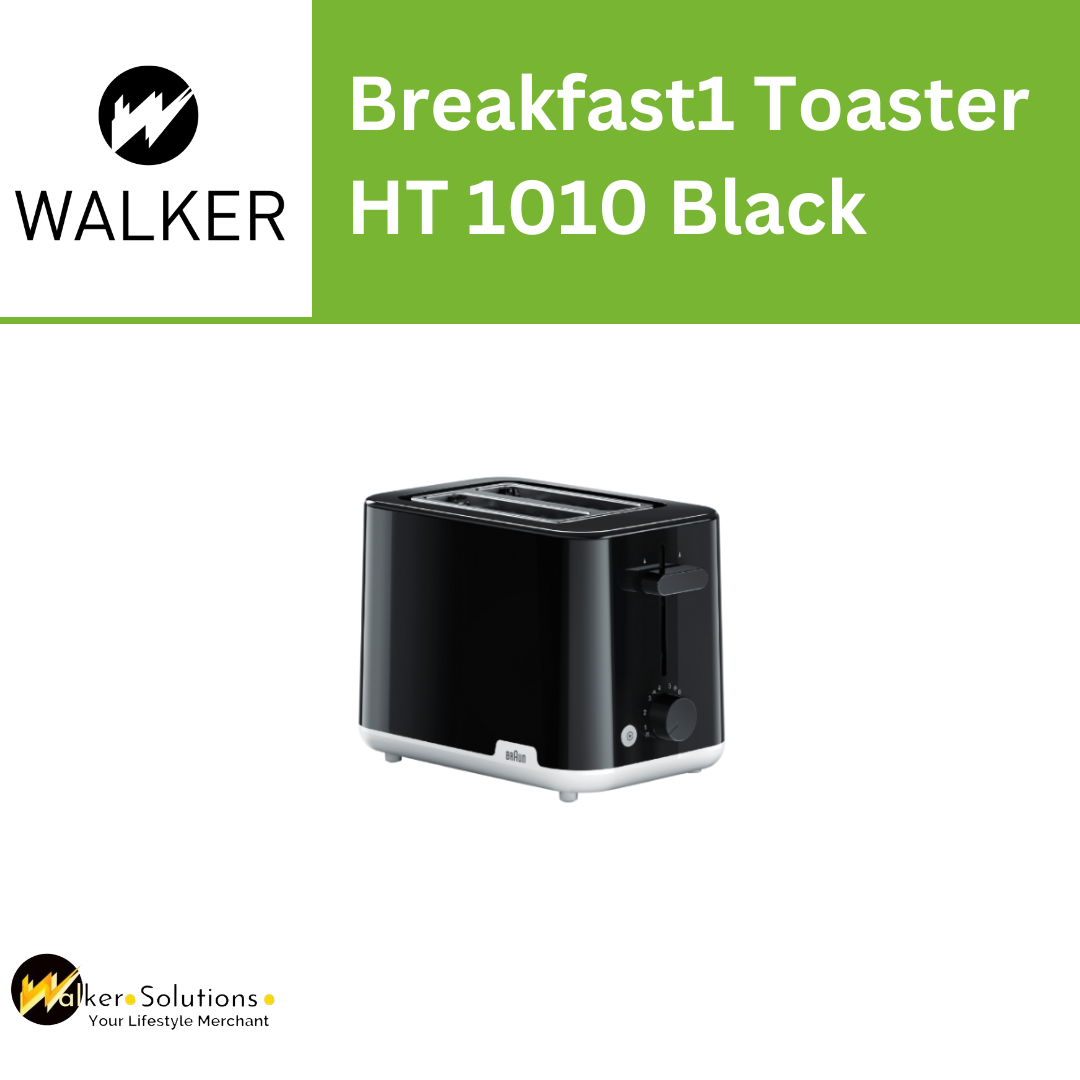 Braun Breakfast 1 Toaster in Black - Toasters - Breakfast HT1010BK