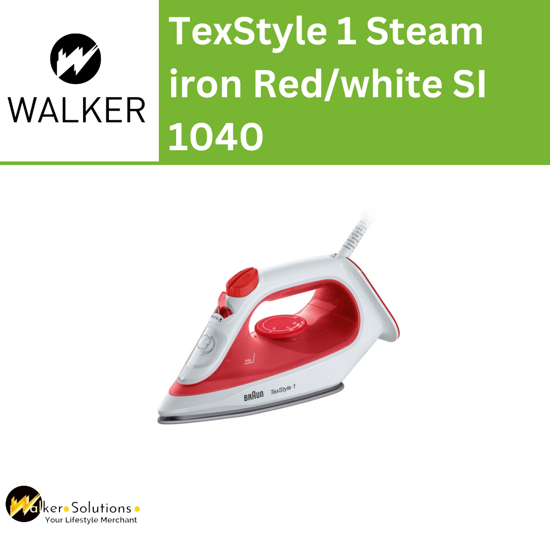 Braun TexStyle 1 Steam Iron in Red - Steam irons - Ironing