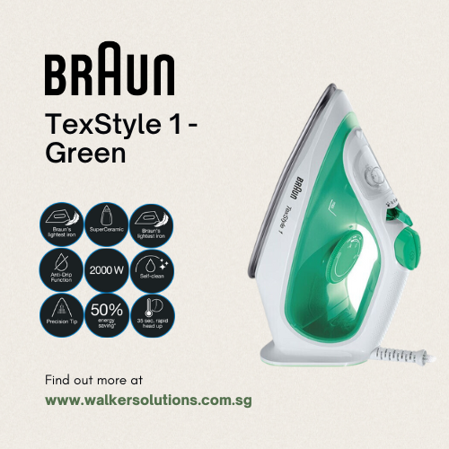 BRAUN TexStyle 1 Irons - Green