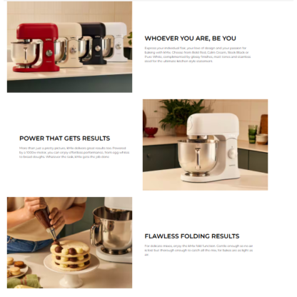 Kenwood kMix White Stand Mixer KMX754AWH / Kenwood kMix White StandMixer KMX754AWH